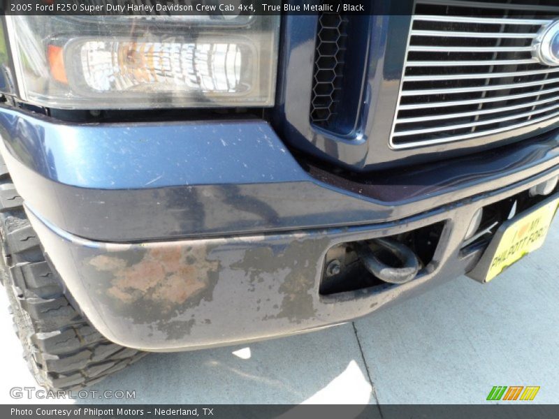 True Blue Metallic / Black 2005 Ford F250 Super Duty Harley Davidson Crew Cab 4x4