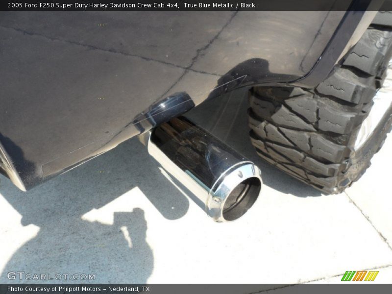 True Blue Metallic / Black 2005 Ford F250 Super Duty Harley Davidson Crew Cab 4x4