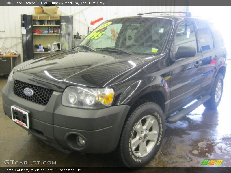 Black / Medium/Dark Flint Grey 2005 Ford Escape XLT V6