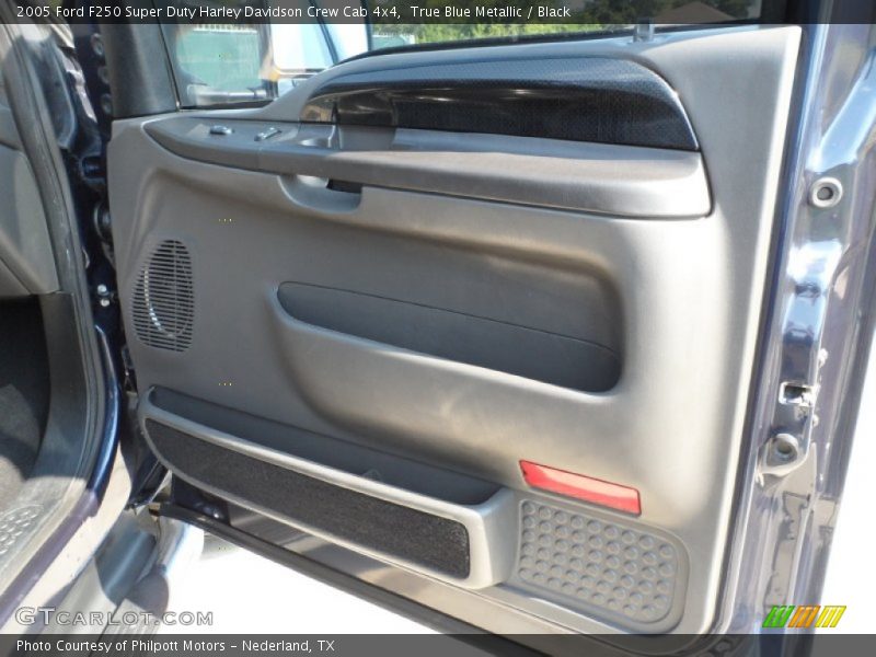 True Blue Metallic / Black 2005 Ford F250 Super Duty Harley Davidson Crew Cab 4x4