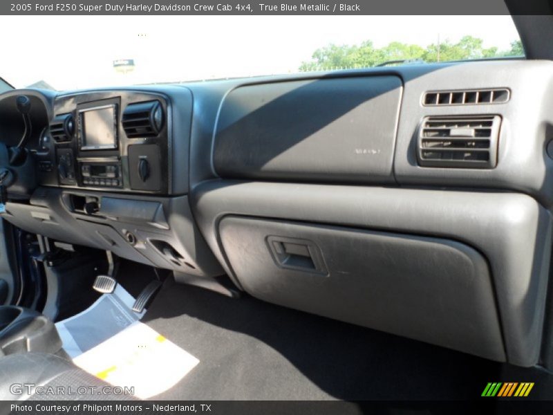 True Blue Metallic / Black 2005 Ford F250 Super Duty Harley Davidson Crew Cab 4x4