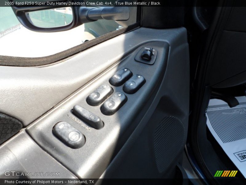 True Blue Metallic / Black 2005 Ford F250 Super Duty Harley Davidson Crew Cab 4x4