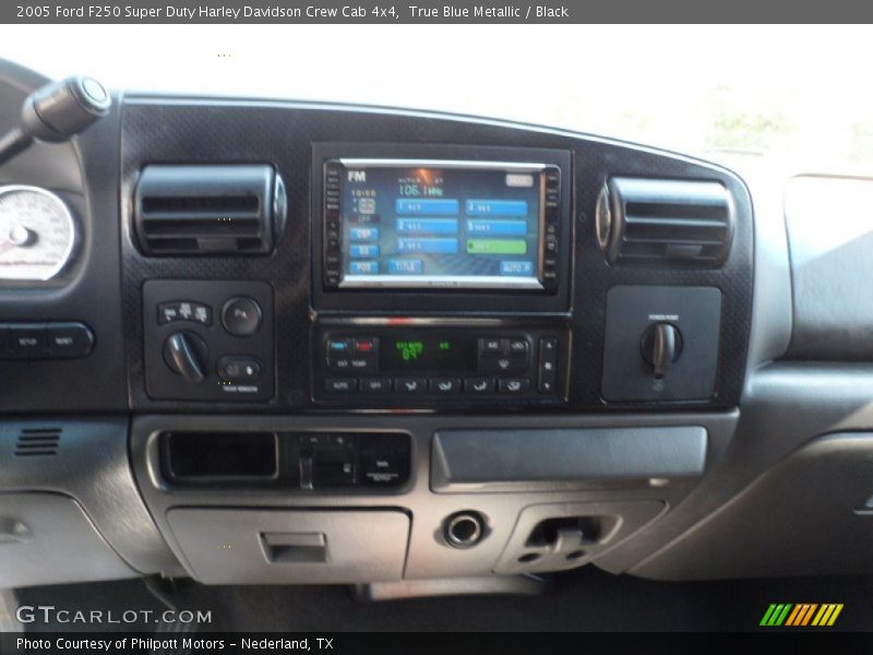 True Blue Metallic / Black 2005 Ford F250 Super Duty Harley Davidson Crew Cab 4x4