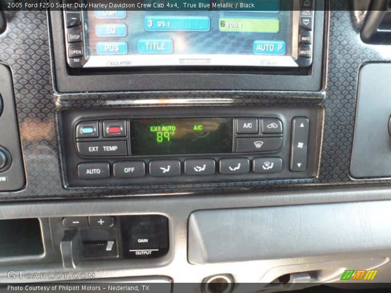True Blue Metallic / Black 2005 Ford F250 Super Duty Harley Davidson Crew Cab 4x4