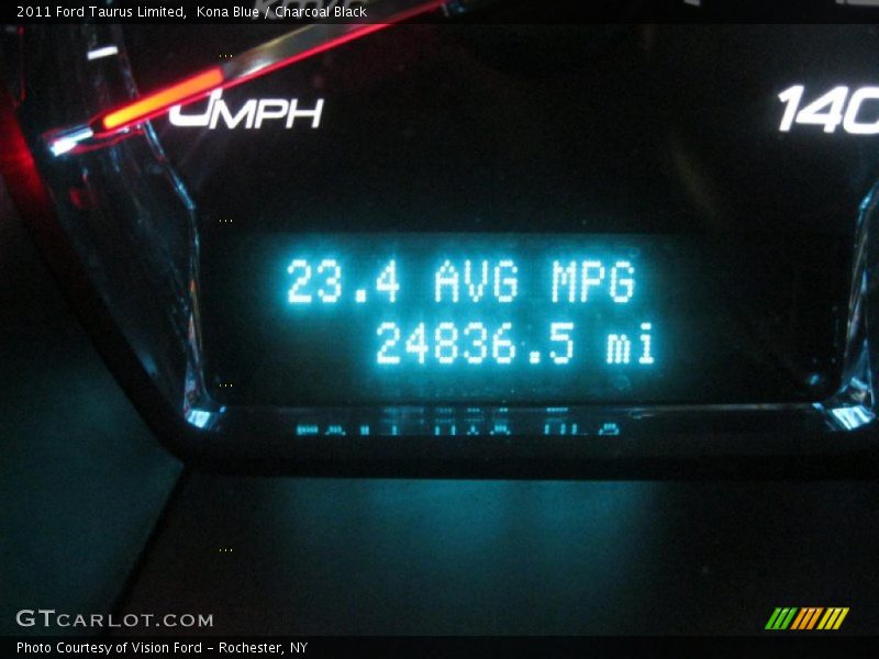 Kona Blue / Charcoal Black 2011 Ford Taurus Limited
