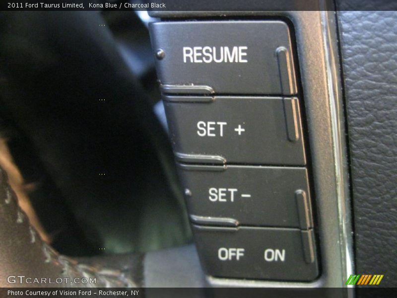 Kona Blue / Charcoal Black 2011 Ford Taurus Limited