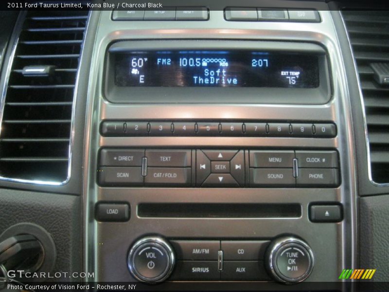 Kona Blue / Charcoal Black 2011 Ford Taurus Limited