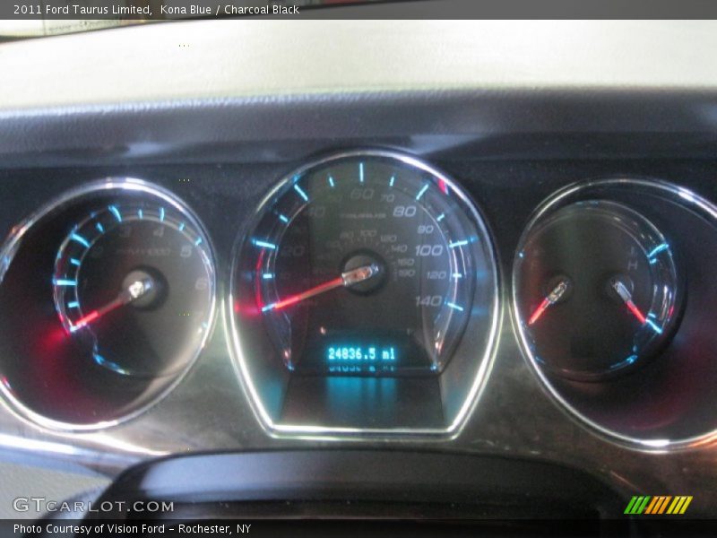 Kona Blue / Charcoal Black 2011 Ford Taurus Limited