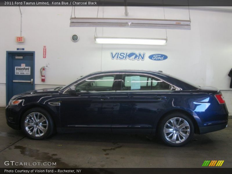 Kona Blue / Charcoal Black 2011 Ford Taurus Limited