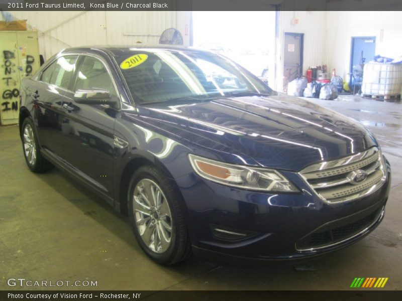 Kona Blue / Charcoal Black 2011 Ford Taurus Limited