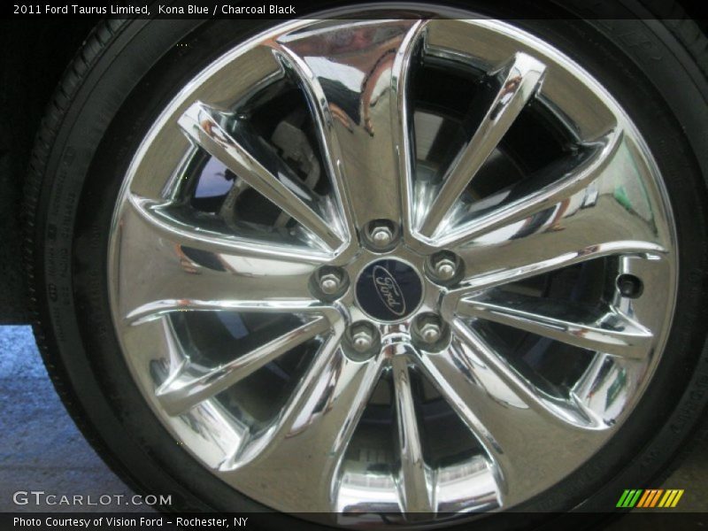 Kona Blue / Charcoal Black 2011 Ford Taurus Limited