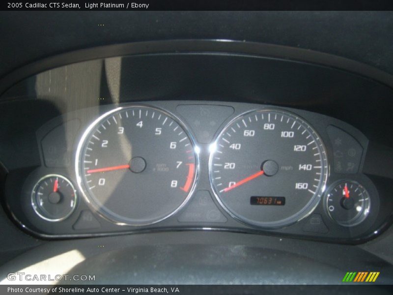 Light Platinum / Ebony 2005 Cadillac CTS Sedan