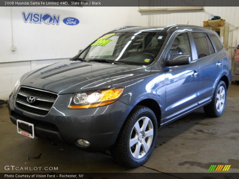 Slate Blue / Black 2008 Hyundai Santa Fe Limited 4WD