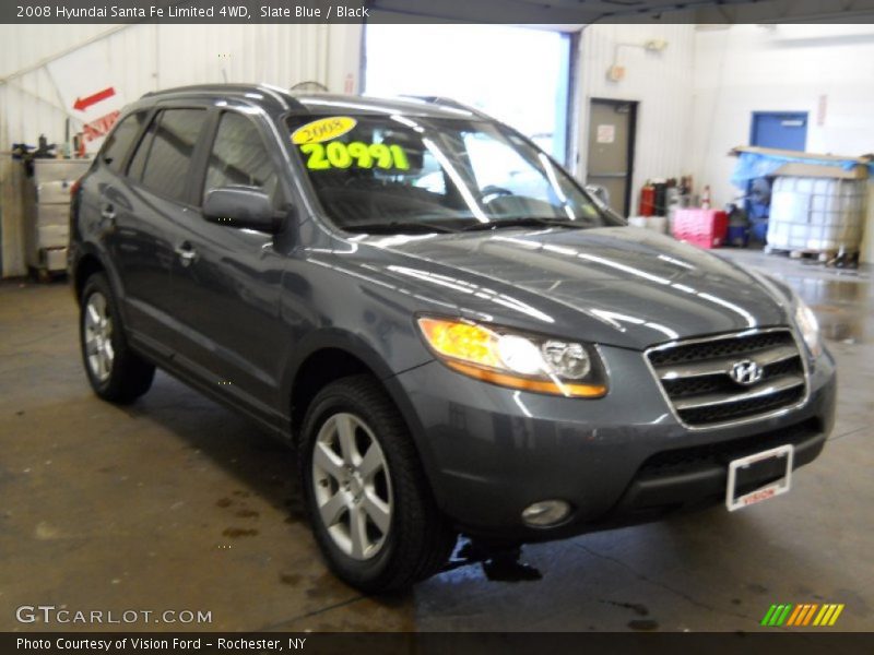 Slate Blue / Black 2008 Hyundai Santa Fe Limited 4WD
