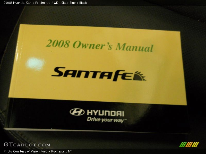 Slate Blue / Black 2008 Hyundai Santa Fe Limited 4WD