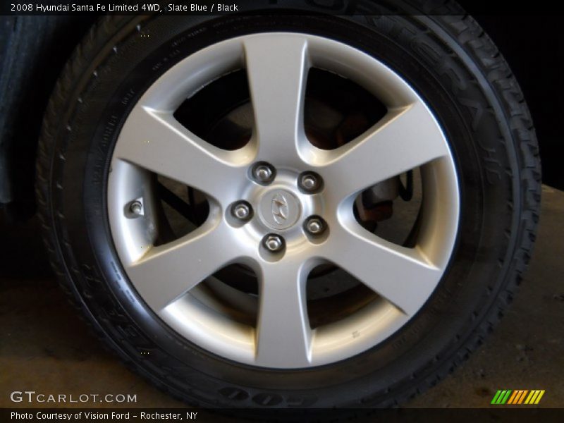 Slate Blue / Black 2008 Hyundai Santa Fe Limited 4WD