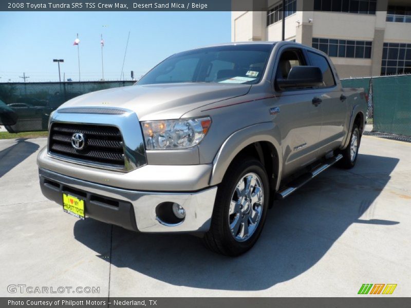 Desert Sand Mica / Beige 2008 Toyota Tundra SR5 TSS Crew Max