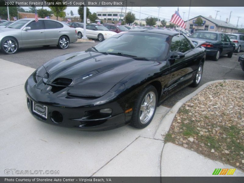 Black / Ebony Black 2002 Pontiac Firebird Trans Am WS-6 Coupe