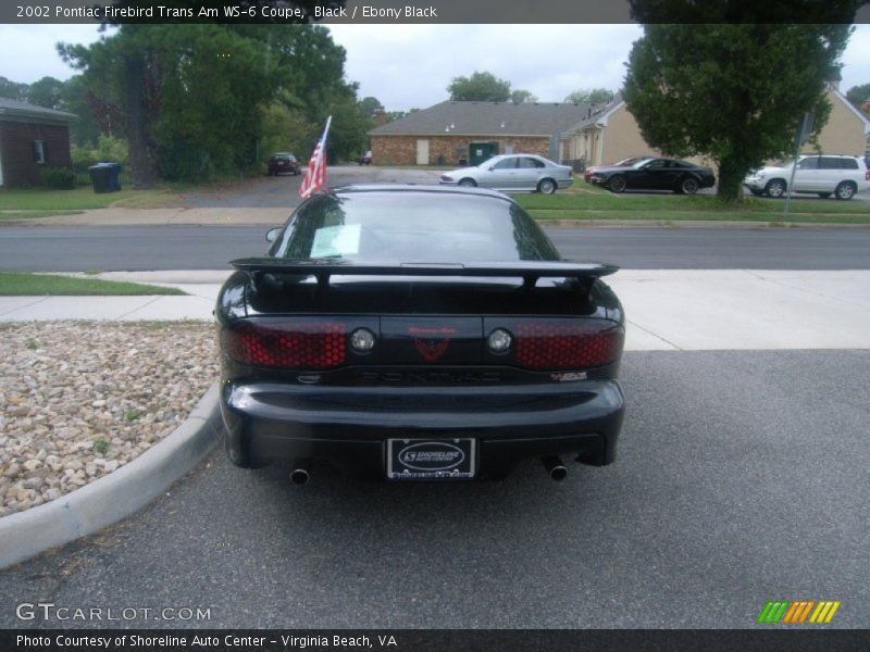Black / Ebony Black 2002 Pontiac Firebird Trans Am WS-6 Coupe