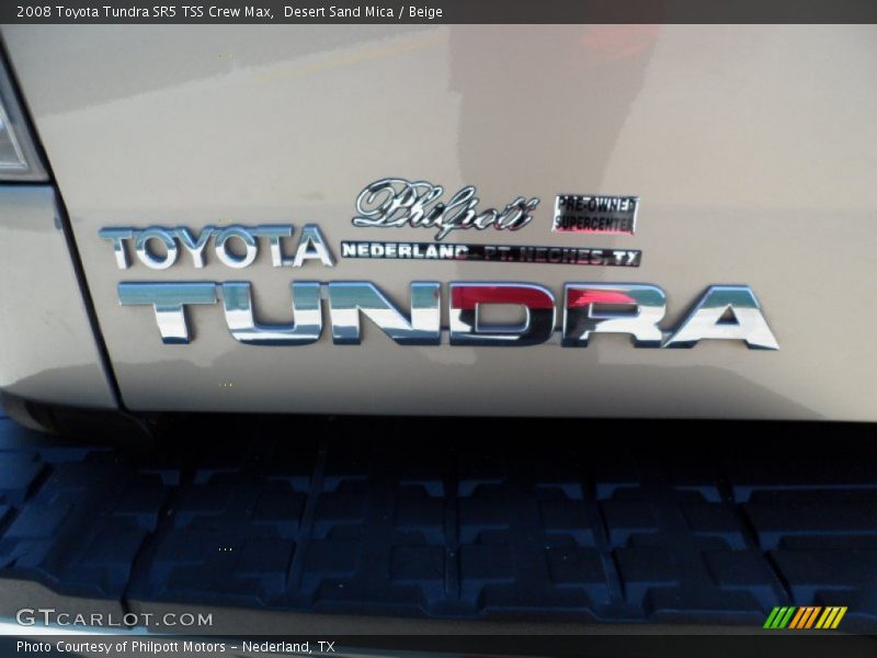 Desert Sand Mica / Beige 2008 Toyota Tundra SR5 TSS Crew Max