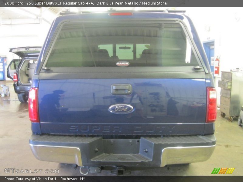 Dark Blue Pearl Metallic / Medium Stone 2008 Ford F250 Super Duty XLT Regular Cab 4x4