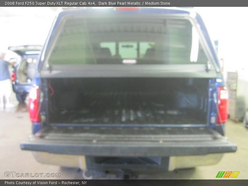 Dark Blue Pearl Metallic / Medium Stone 2008 Ford F250 Super Duty XLT Regular Cab 4x4