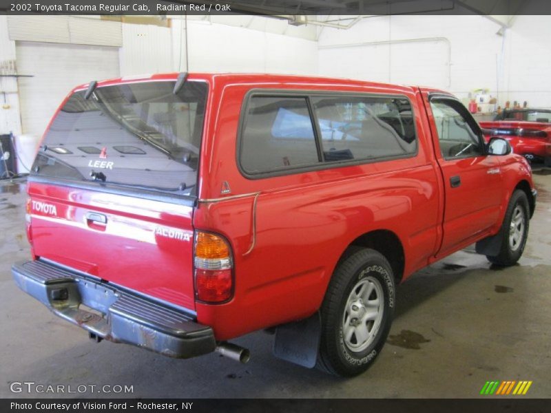 Radiant Red / Oak 2002 Toyota Tacoma Regular Cab