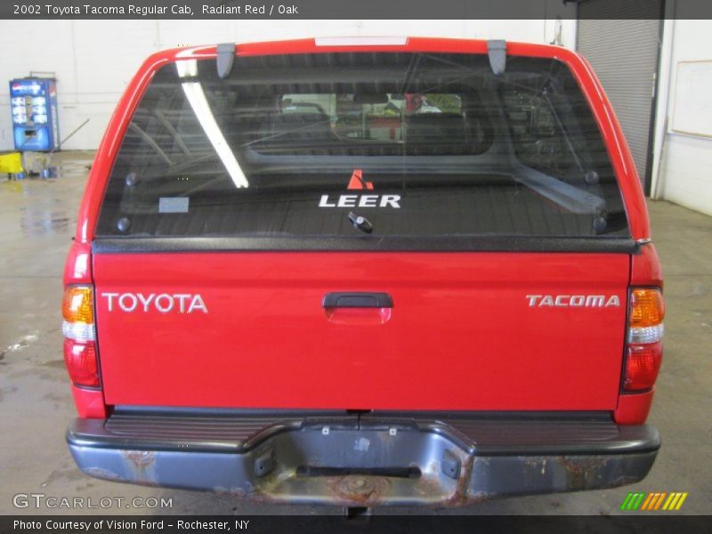 Radiant Red / Oak 2002 Toyota Tacoma Regular Cab