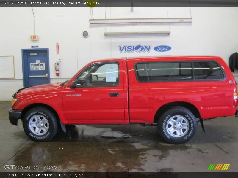 Radiant Red / Oak 2002 Toyota Tacoma Regular Cab