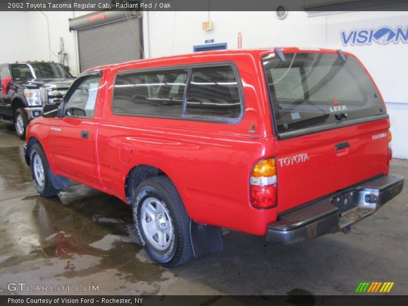 Radiant Red / Oak 2002 Toyota Tacoma Regular Cab