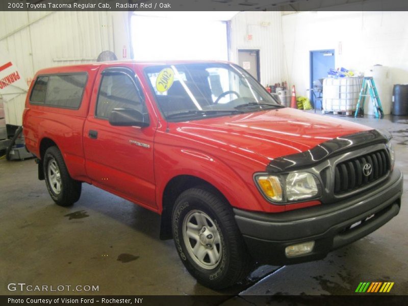 Radiant Red / Oak 2002 Toyota Tacoma Regular Cab