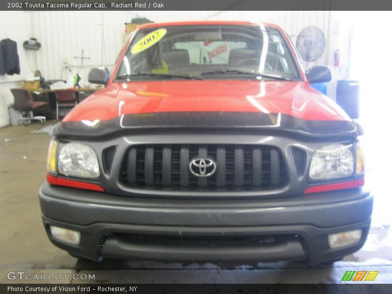 Radiant Red / Oak 2002 Toyota Tacoma Regular Cab