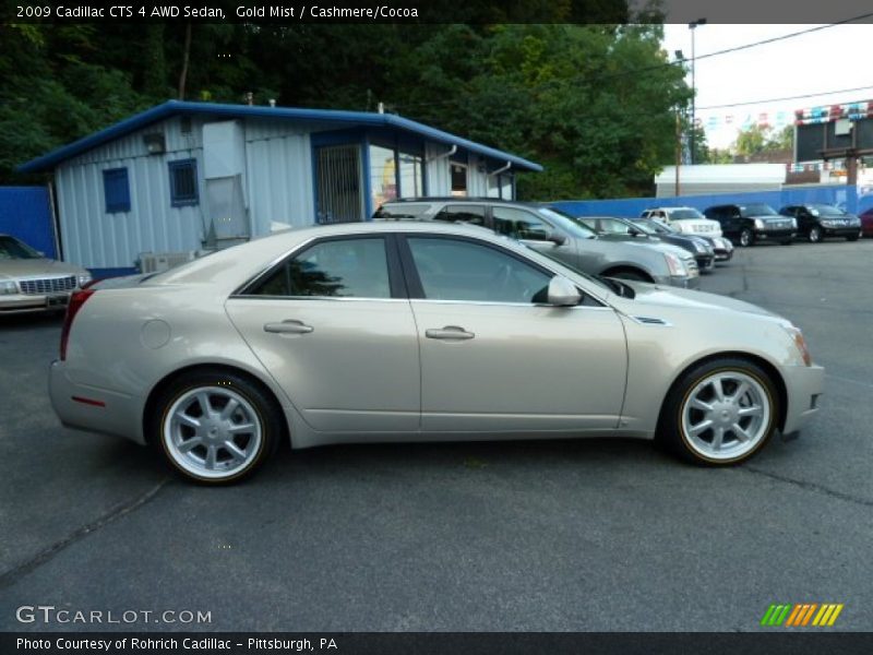 Gold Mist / Cashmere/Cocoa 2009 Cadillac CTS 4 AWD Sedan