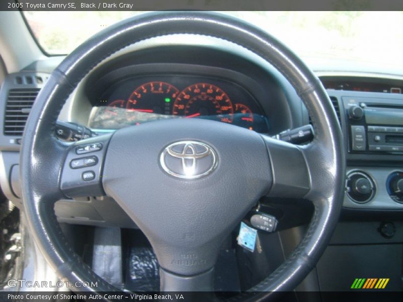 Black / Dark Gray 2005 Toyota Camry SE