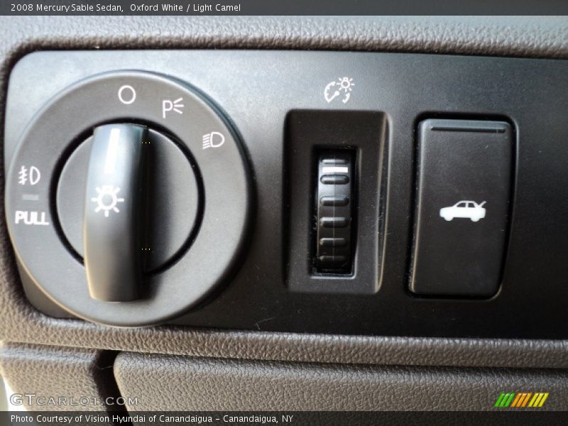 Oxford White / Light Camel 2008 Mercury Sable Sedan