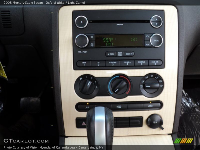 Oxford White / Light Camel 2008 Mercury Sable Sedan
