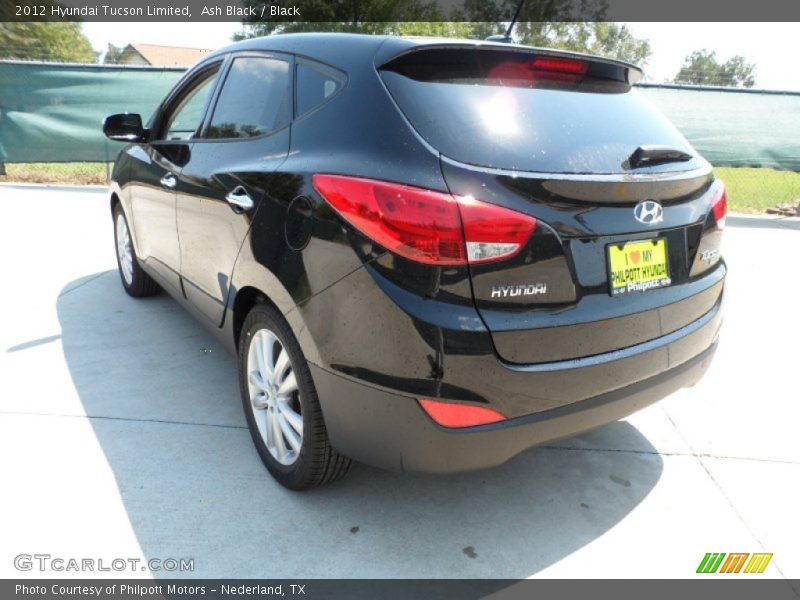 Ash Black / Black 2012 Hyundai Tucson Limited