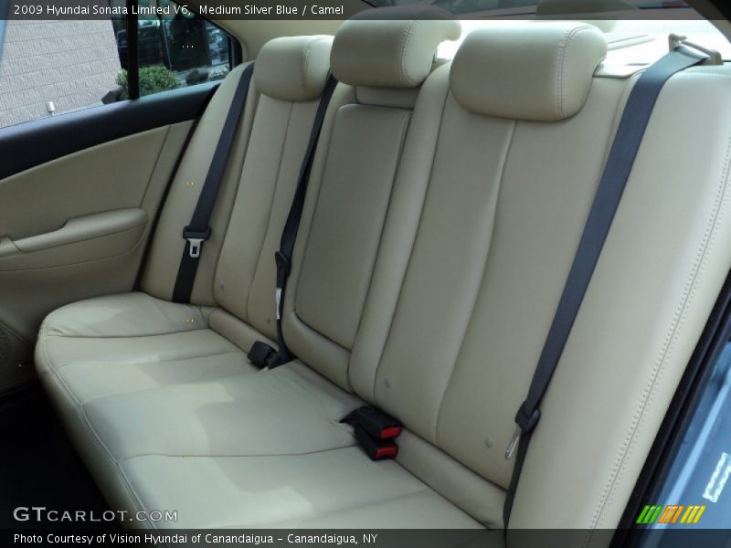 Medium Silver Blue / Camel 2009 Hyundai Sonata Limited V6