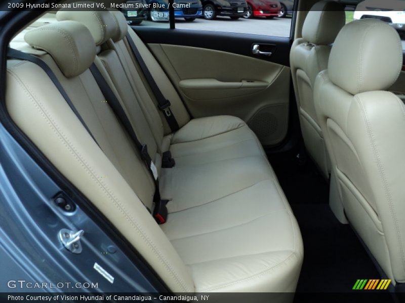 Medium Silver Blue / Camel 2009 Hyundai Sonata Limited V6