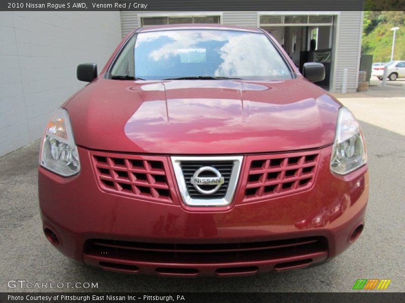 Venom Red / Gray 2010 Nissan Rogue S AWD