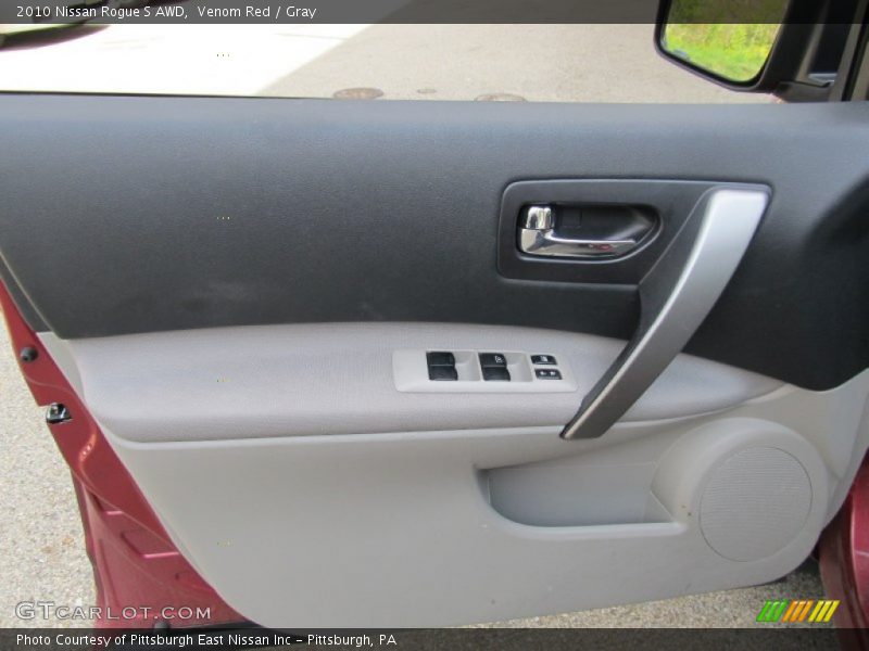 Venom Red / Gray 2010 Nissan Rogue S AWD