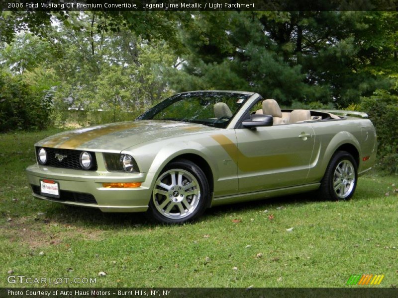 Legend Lime Metallic / Light Parchment 2006 Ford Mustang GT Premium Convertible