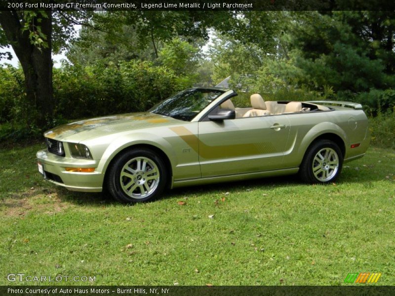 Legend Lime Metallic / Light Parchment 2006 Ford Mustang GT Premium Convertible