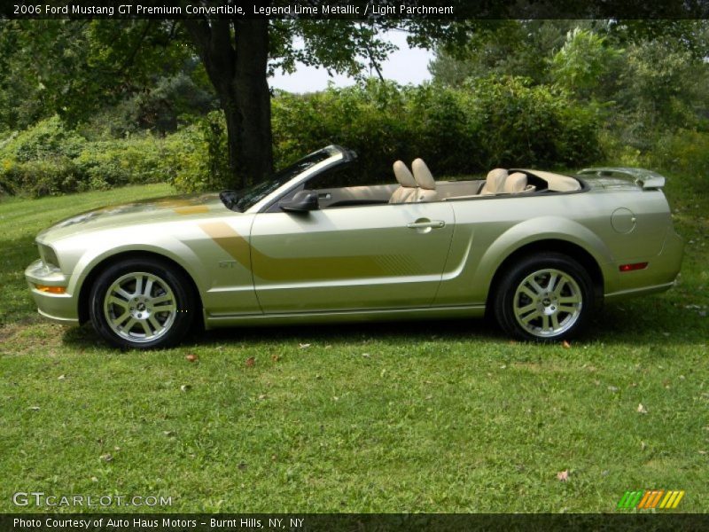 Legend Lime Metallic / Light Parchment 2006 Ford Mustang GT Premium Convertible