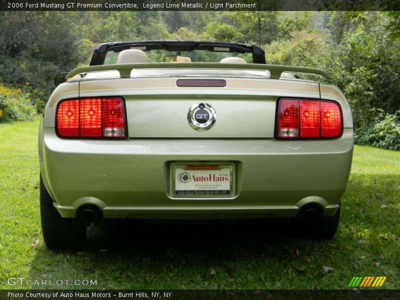 Legend Lime Metallic / Light Parchment 2006 Ford Mustang GT Premium Convertible