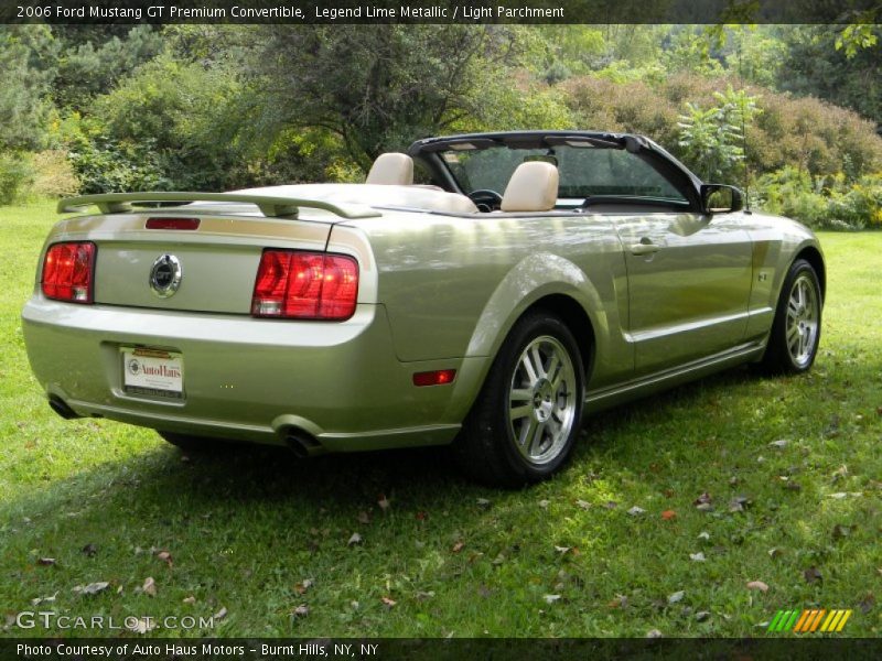 Legend Lime Metallic / Light Parchment 2006 Ford Mustang GT Premium Convertible