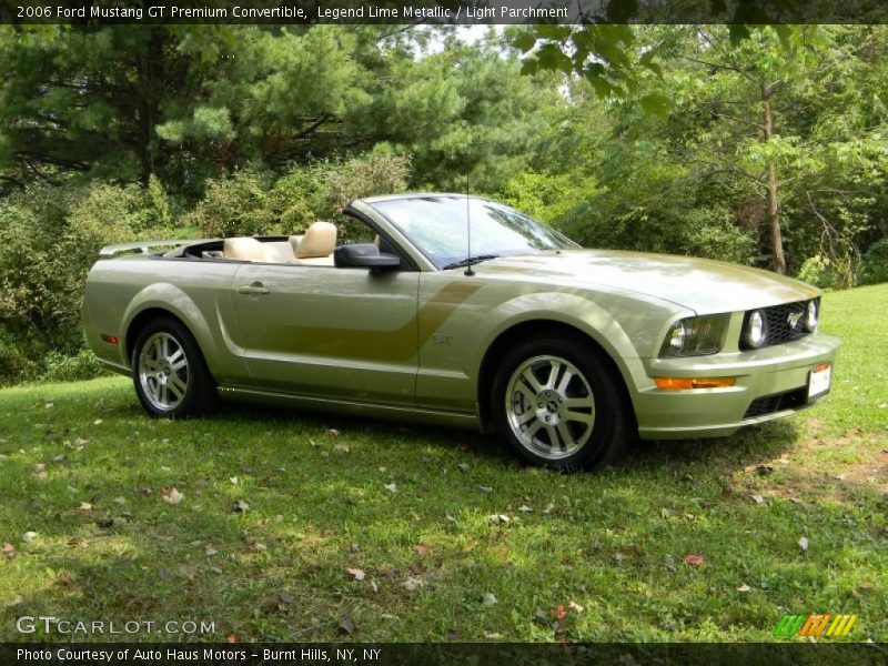 Legend Lime Metallic / Light Parchment 2006 Ford Mustang GT Premium Convertible