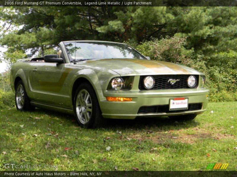 Legend Lime Metallic / Light Parchment 2006 Ford Mustang GT Premium Convertible