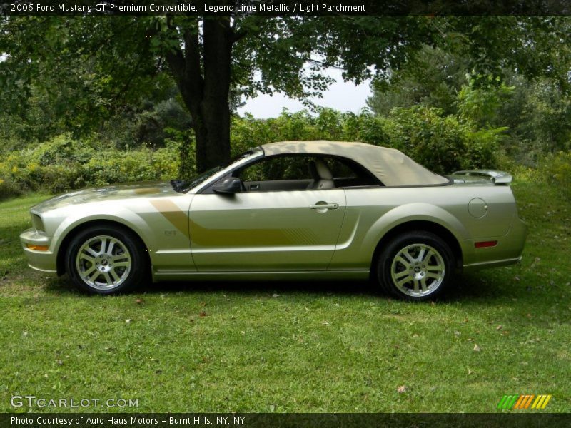 Legend Lime Metallic / Light Parchment 2006 Ford Mustang GT Premium Convertible