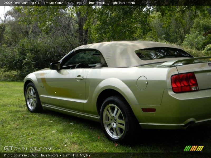 Legend Lime Metallic / Light Parchment 2006 Ford Mustang GT Premium Convertible